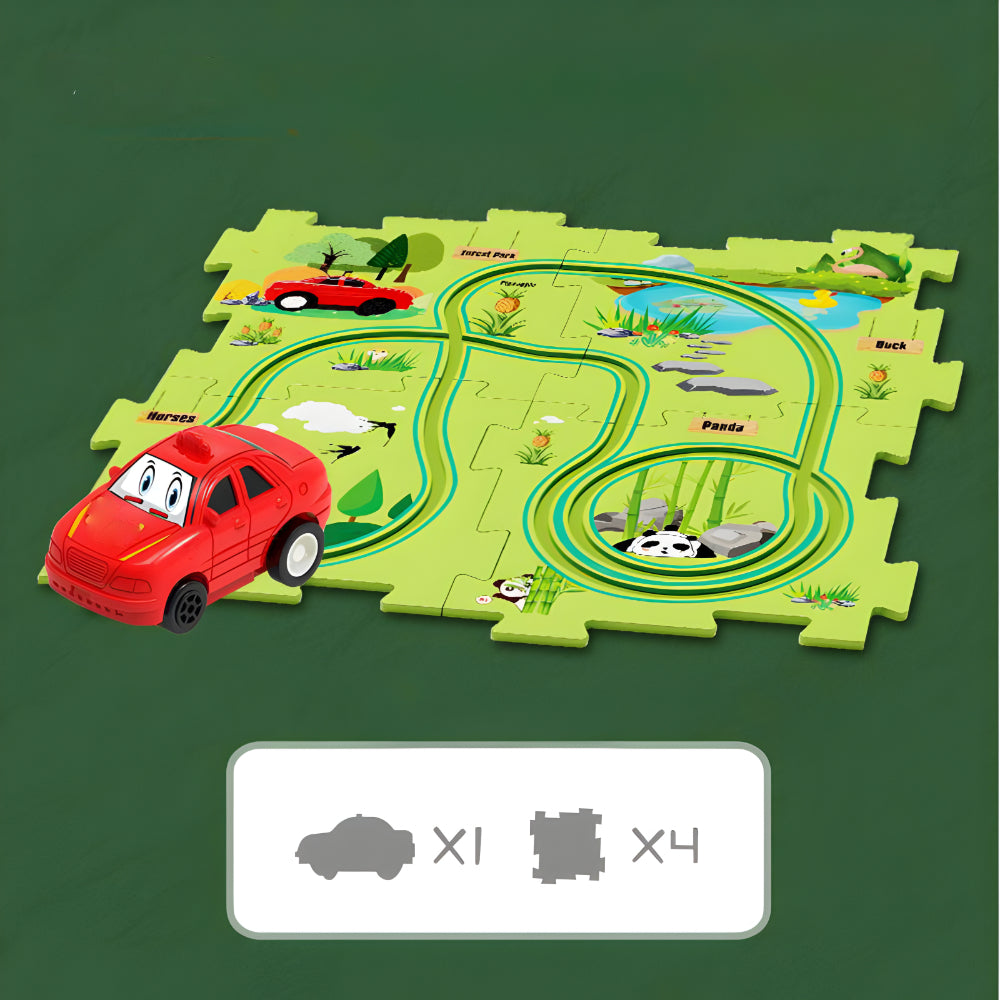 Spielzeug Auto Rennbahn Set Kunststoff