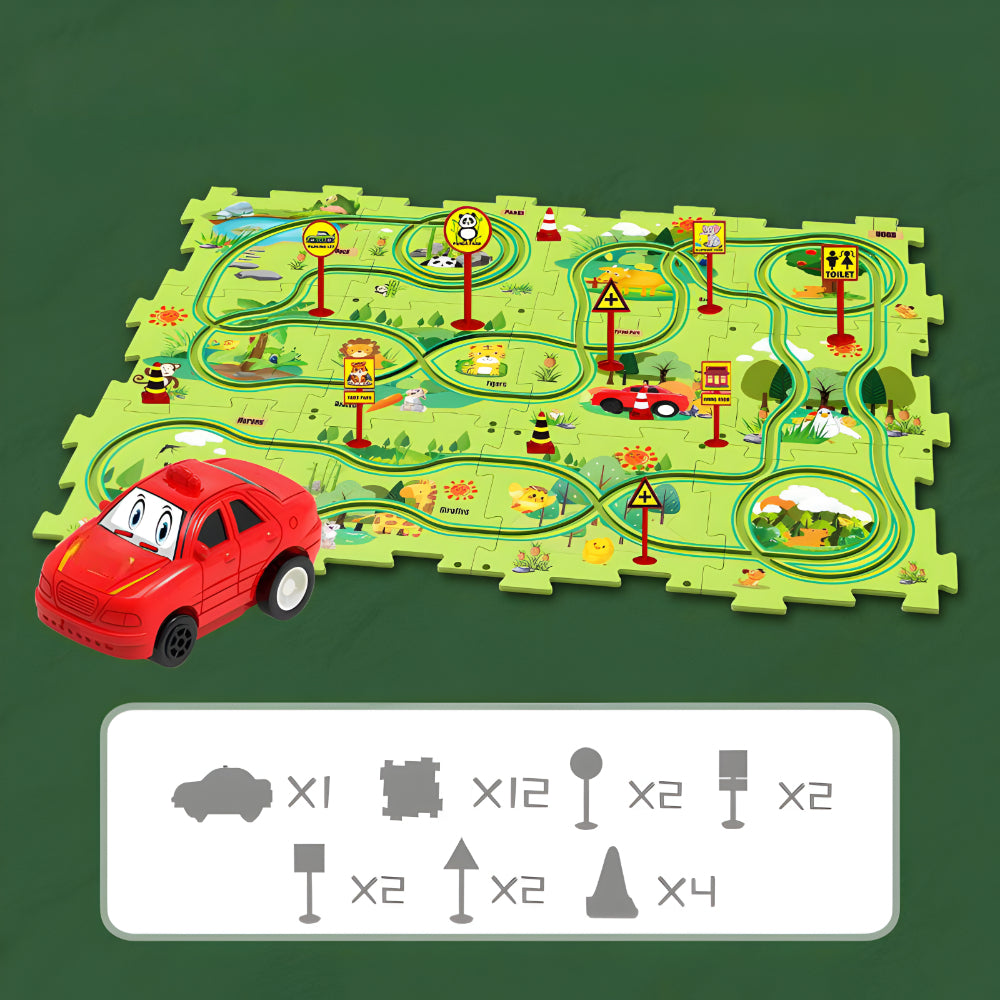 Spielzeug Auto Rennbahn Set Kunststoff