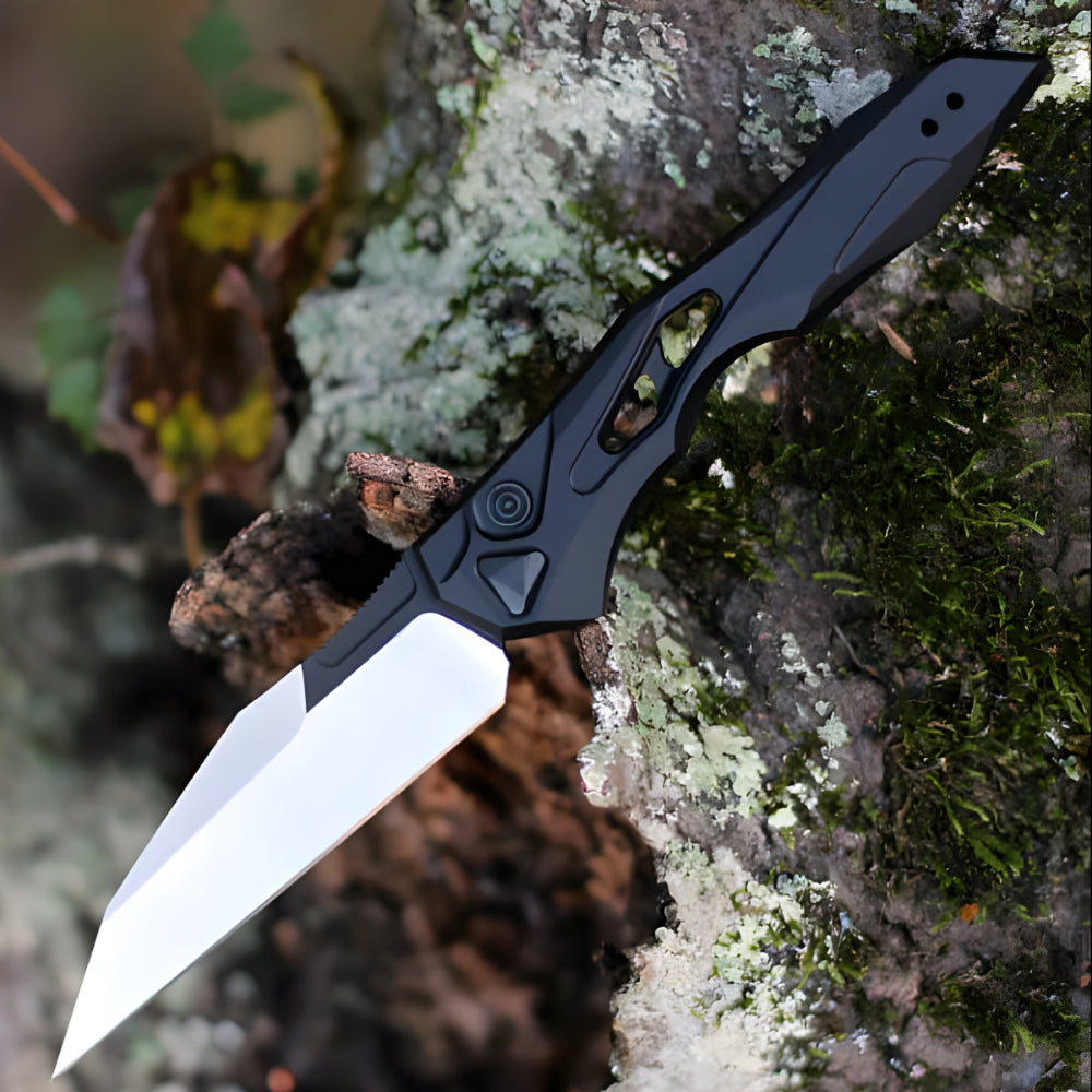 Taschenmesser Schwarz Aluminum Klappmesser Outdoor