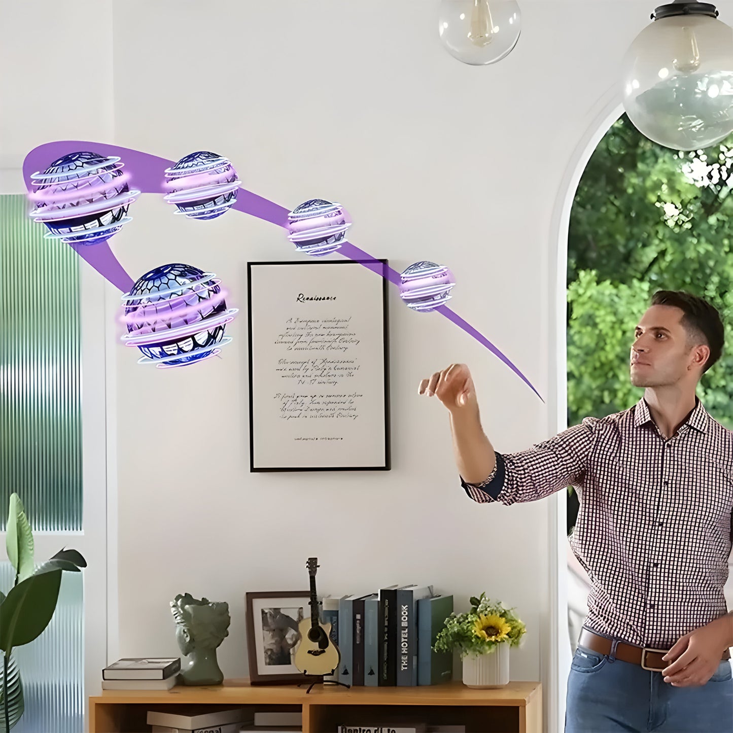 LED Spielzeugball fliegender Leuchtball Kinder