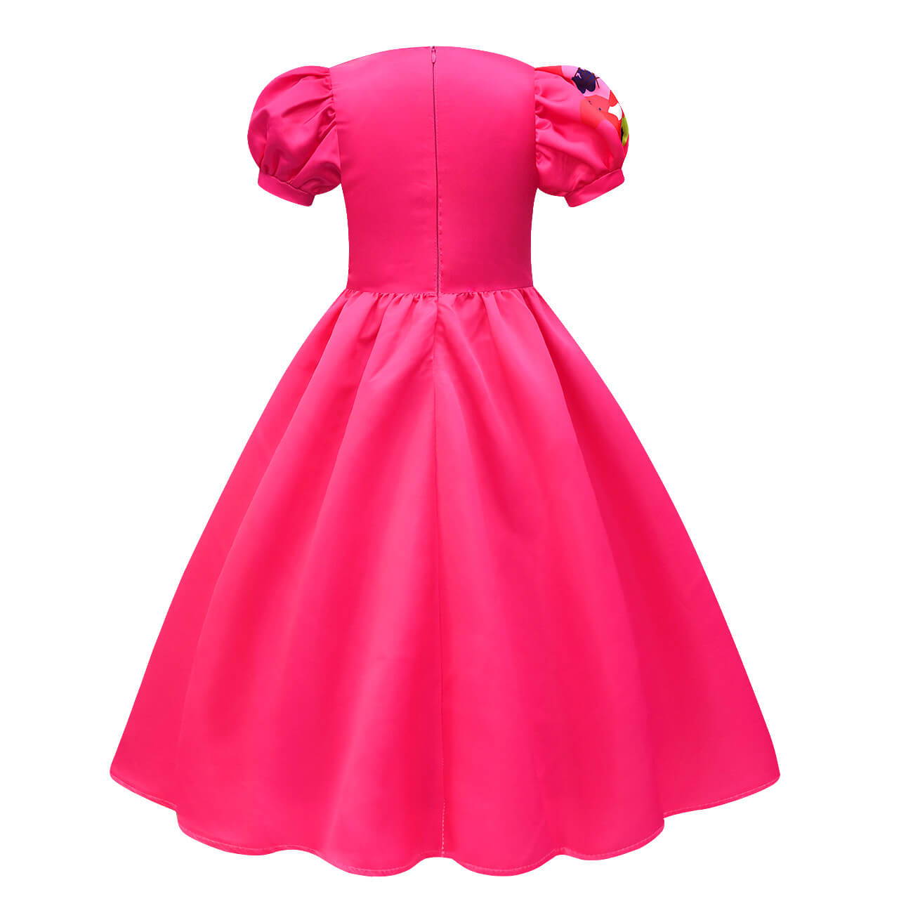 Mädchenkleid Puffärmel Bunt Partykleid Polyester