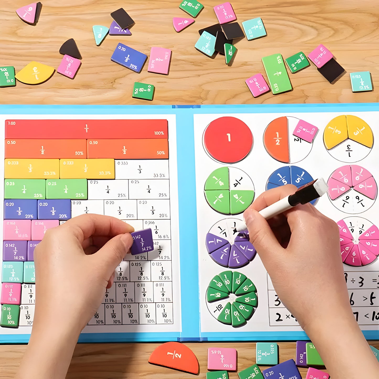 Magnetisches Mathematik Lernspielzeug Kinder Bunt