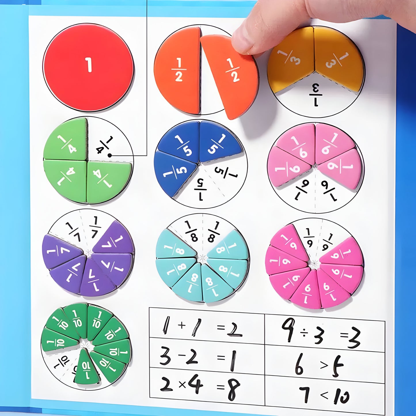 Magnetisches Mathematik Lernspielzeug Kinder Bunt