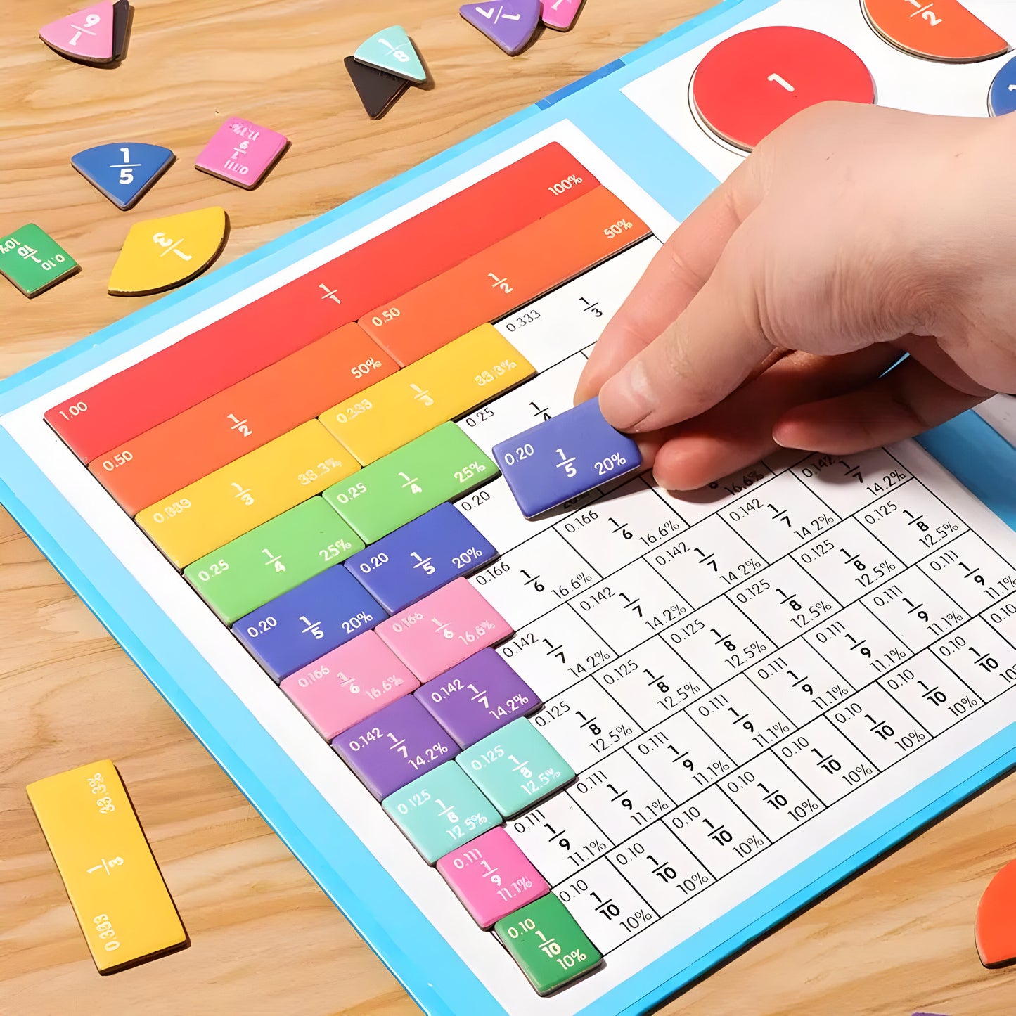 Magnetisches Mathematik Lernspielzeug Kinder Bunt