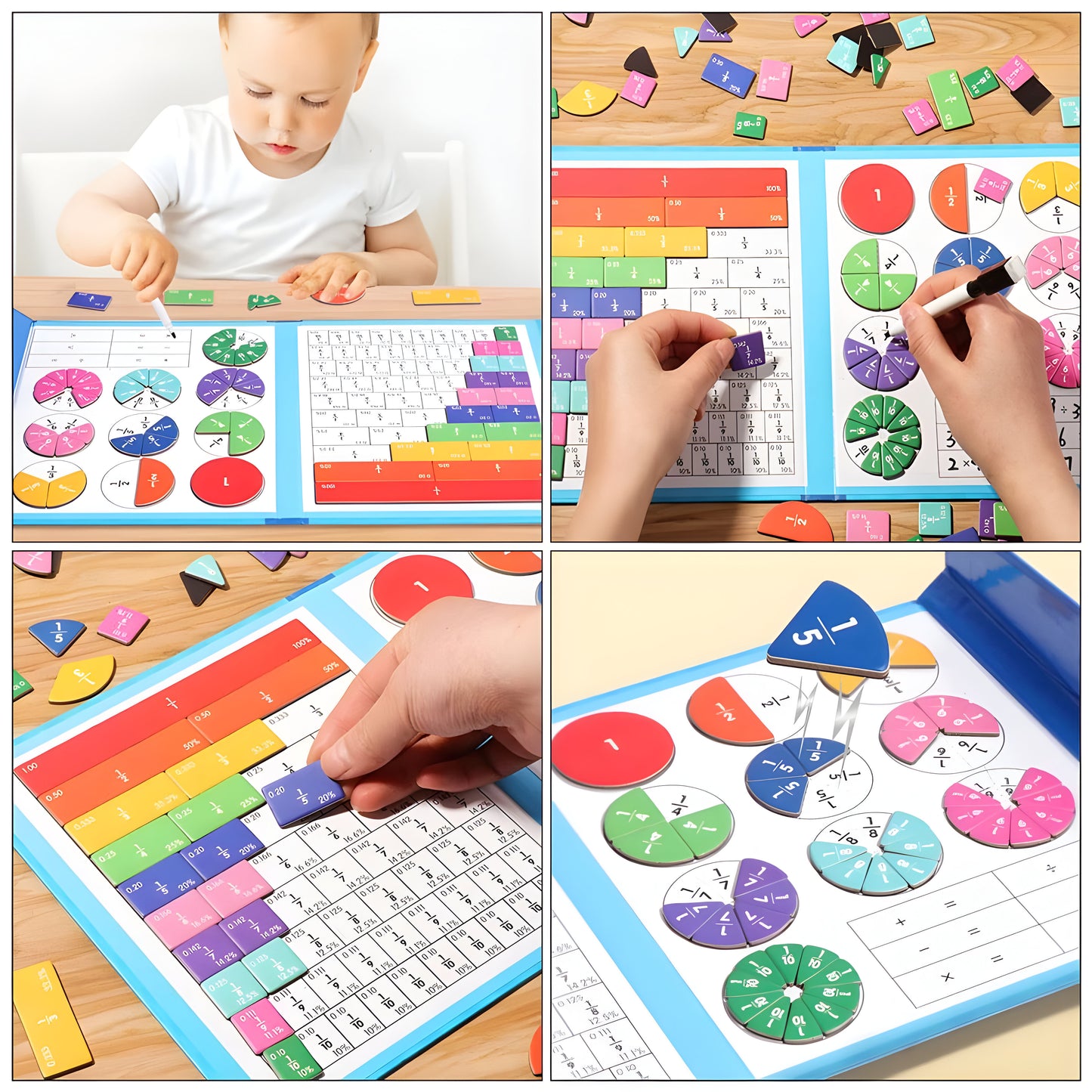 Magnetisches Mathematik Lernspielzeug Kinder Bunt