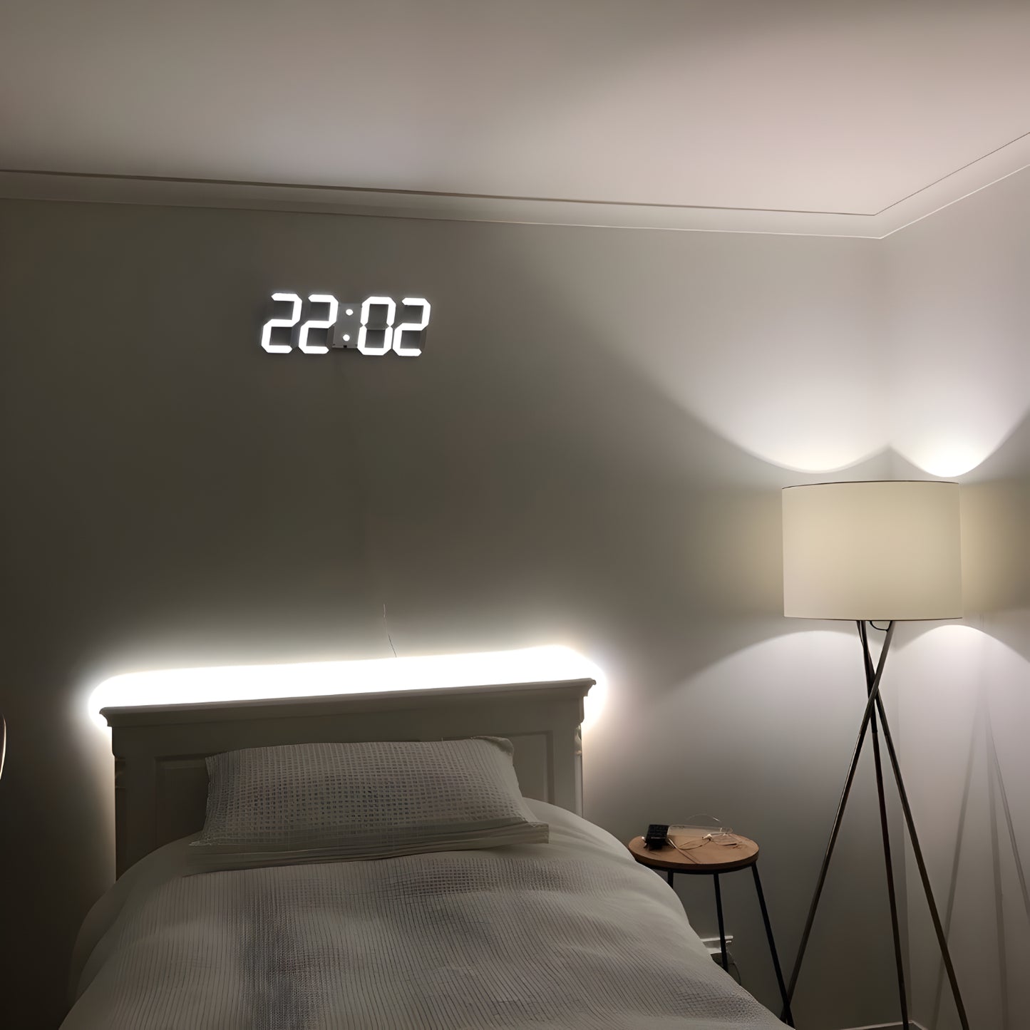 LED Digitale Wanduhr Modernes 3D Design