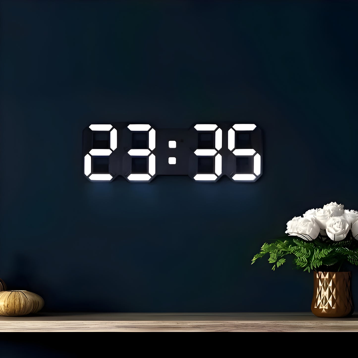 LED Digitale Wanduhr Modernes 3D Design