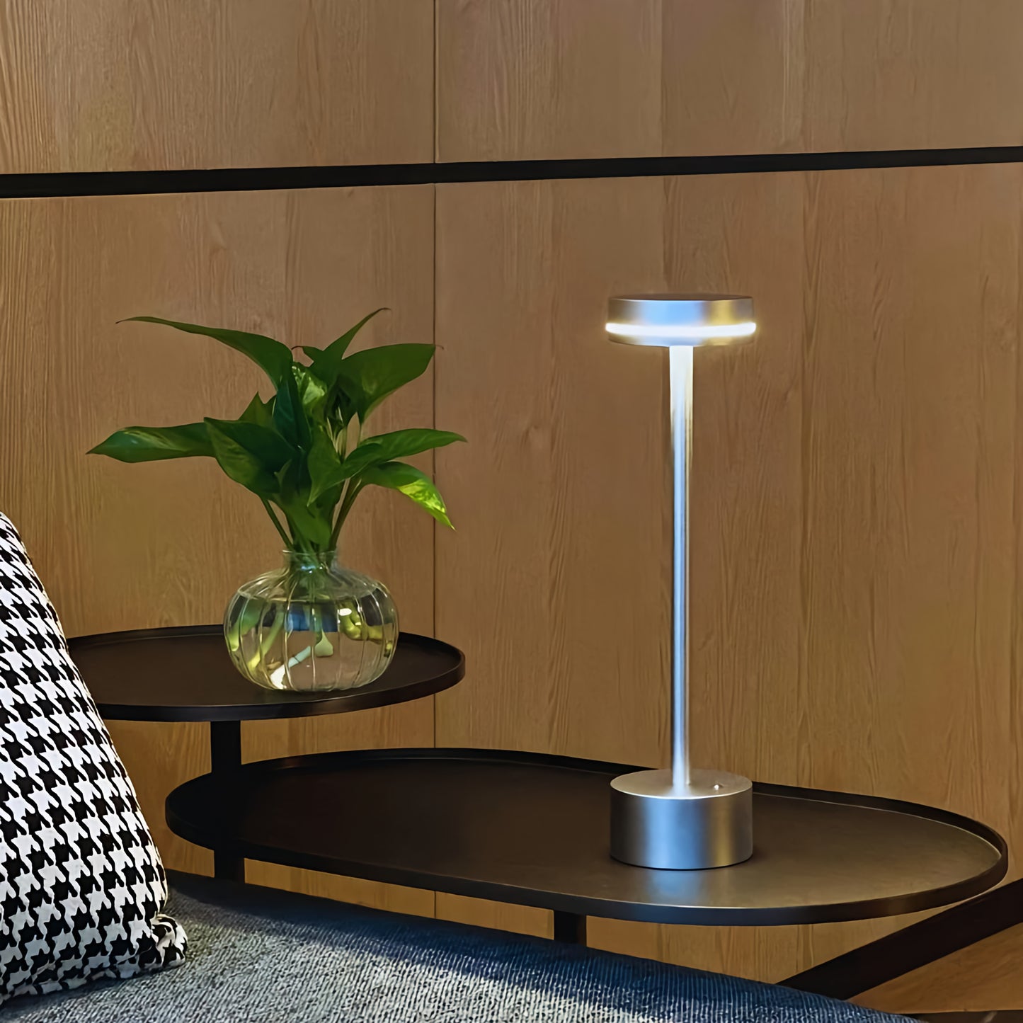 LED Tischlampe Kabellos Dimmbar Aluminium Modern