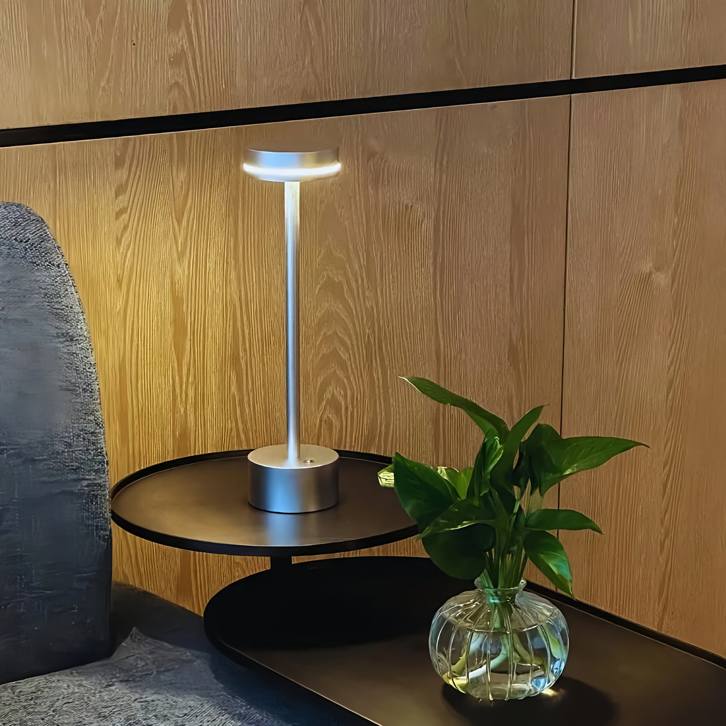 LED Tischlampe Kabellos Dimmbar Aluminium Modern