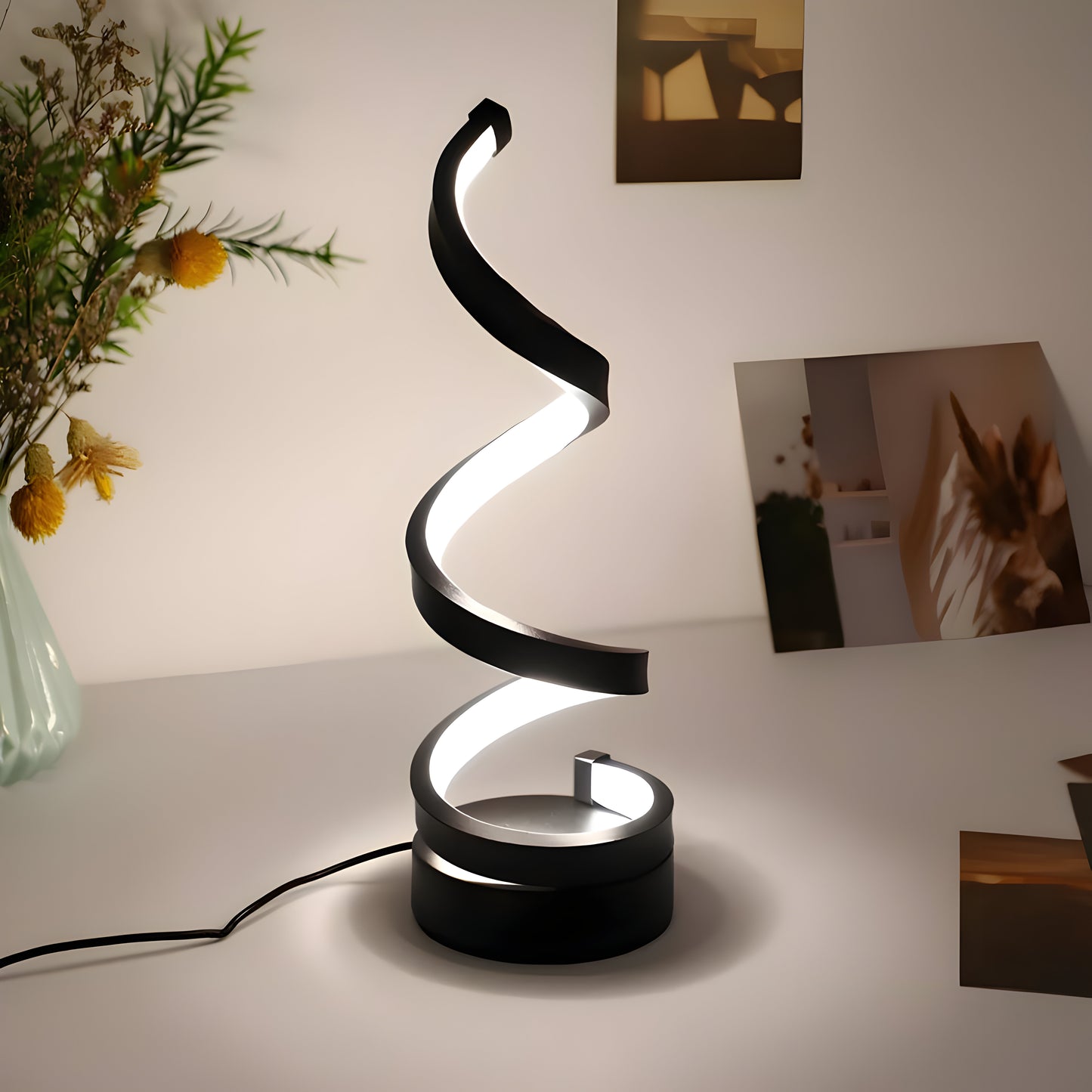 LED Tischlampe Modern Spiral Dimmbar