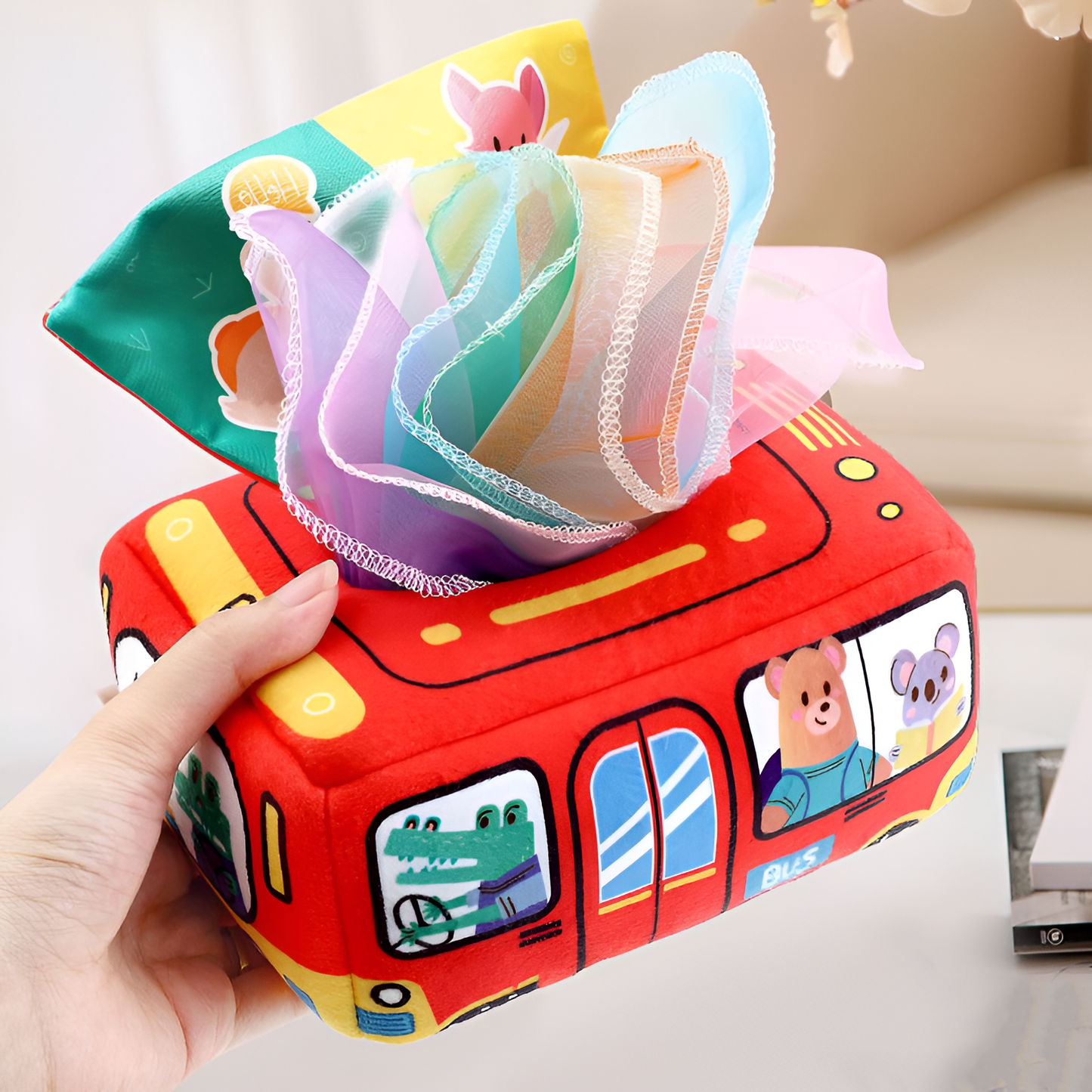 Stoffspielzeug Bunt Sensorisches Lernspiel Baby
