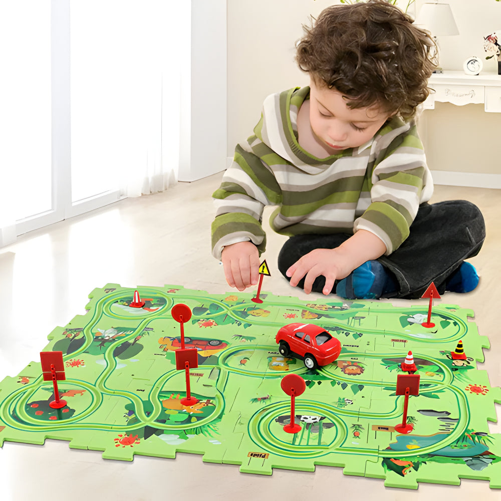 Spielzeug Auto Rennbahn Set Kunststoff
