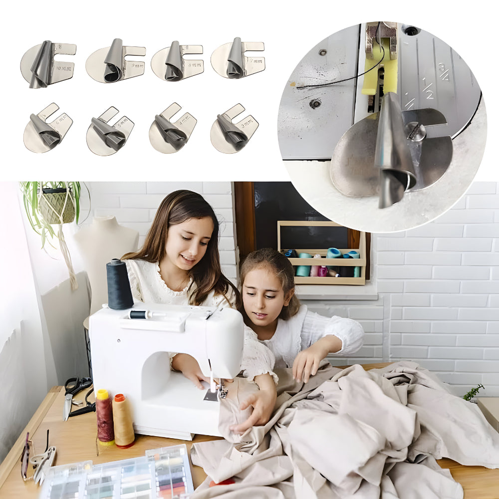 Nähmaschine Edelstahl Saumfuß Set Zubehör