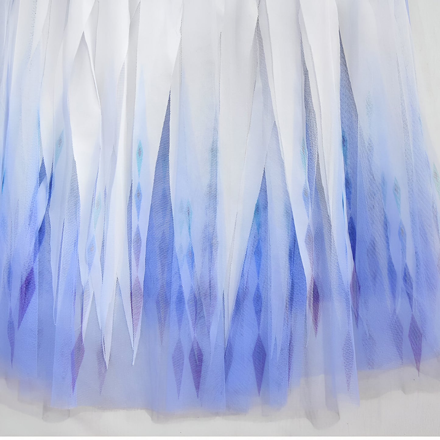 Prinzessin Kleid Mädchen Blau Weiß Kostüm