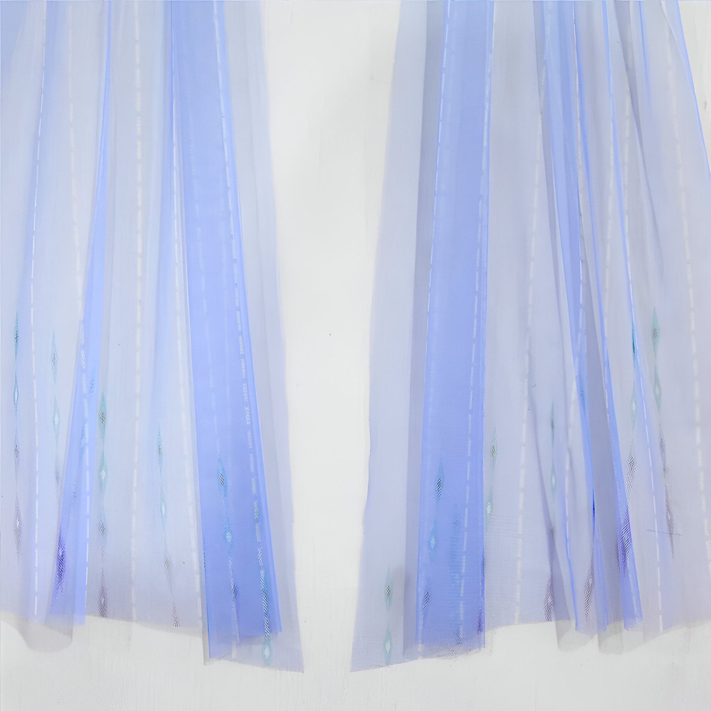 Prinzessin Kleid Mädchen Blau Weiß Kostüm