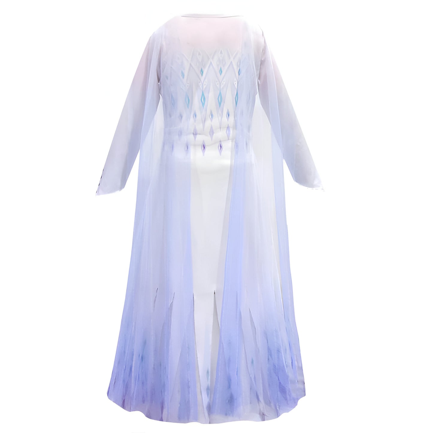 Prinzessin Kleid Mädchen Blau Weiß Kostüm