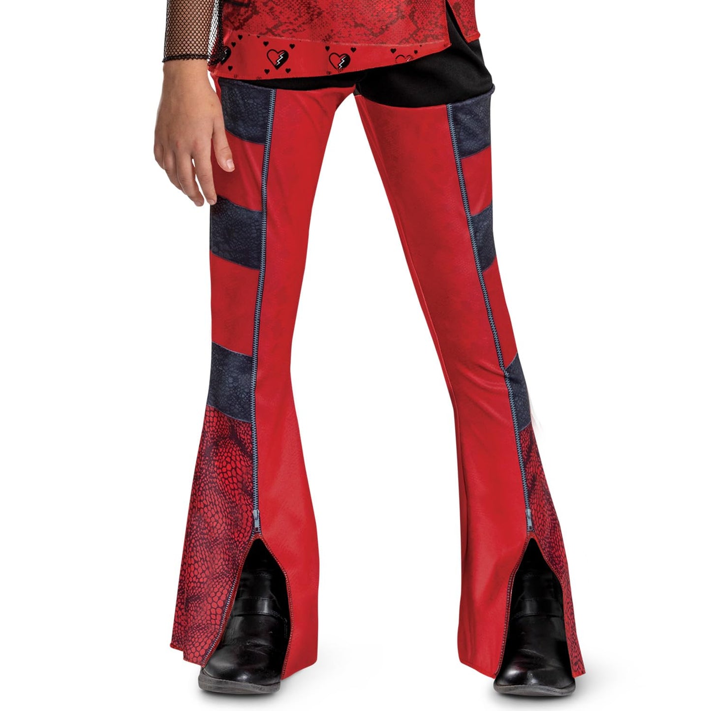 Halloween Kostüm Rot PU Leder Kinder