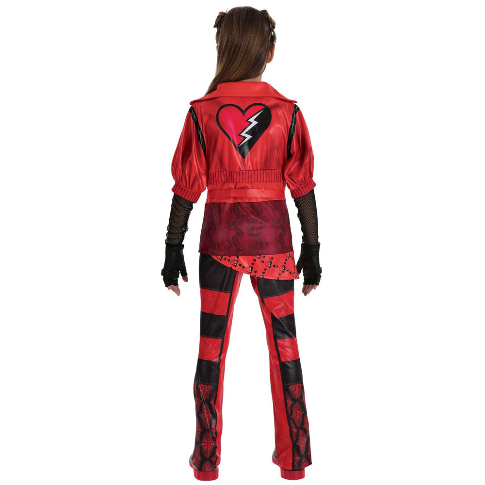 Halloween Kostüm Rot PU Leder Kinder