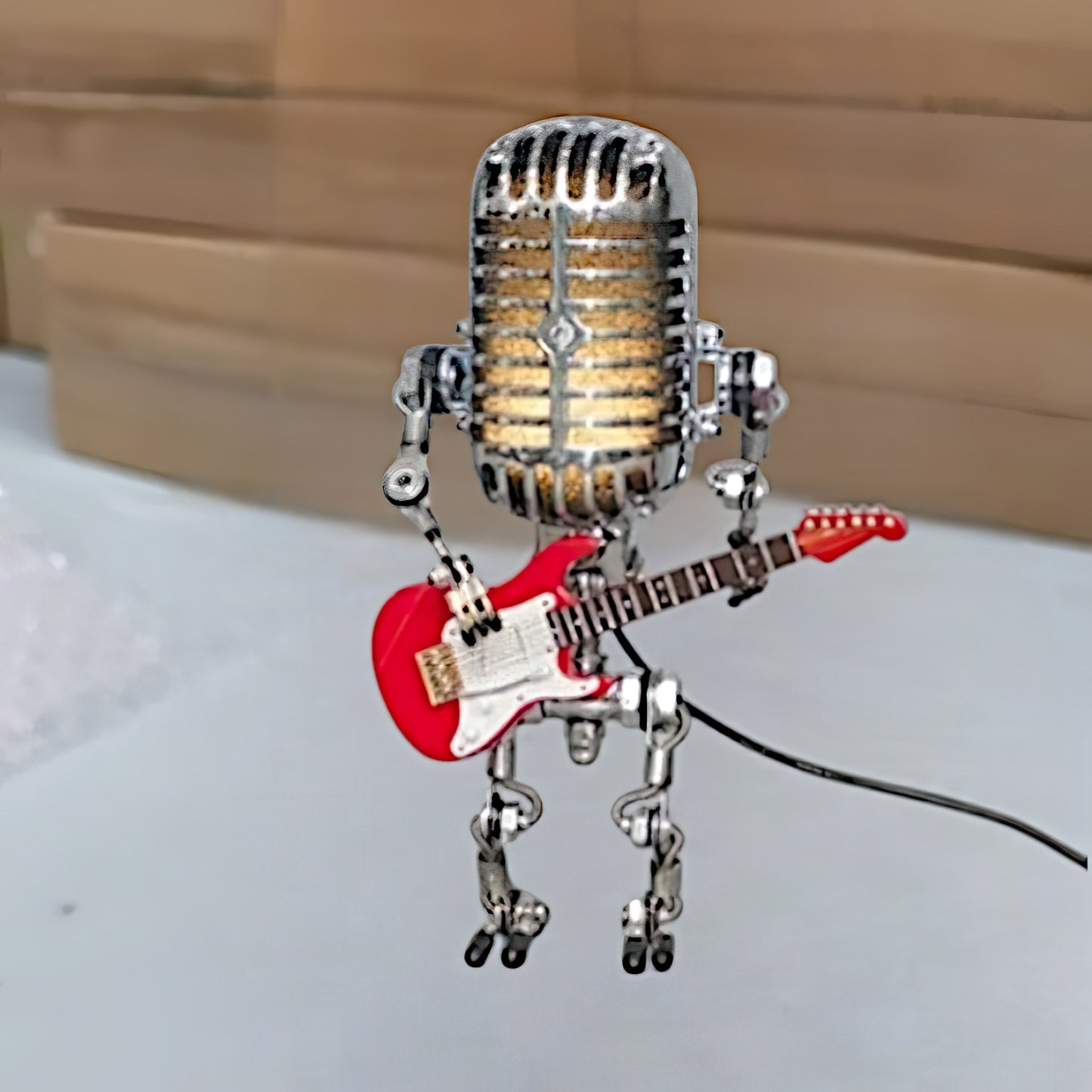 Tischlampe Industrie Stil Metall Roboter Design