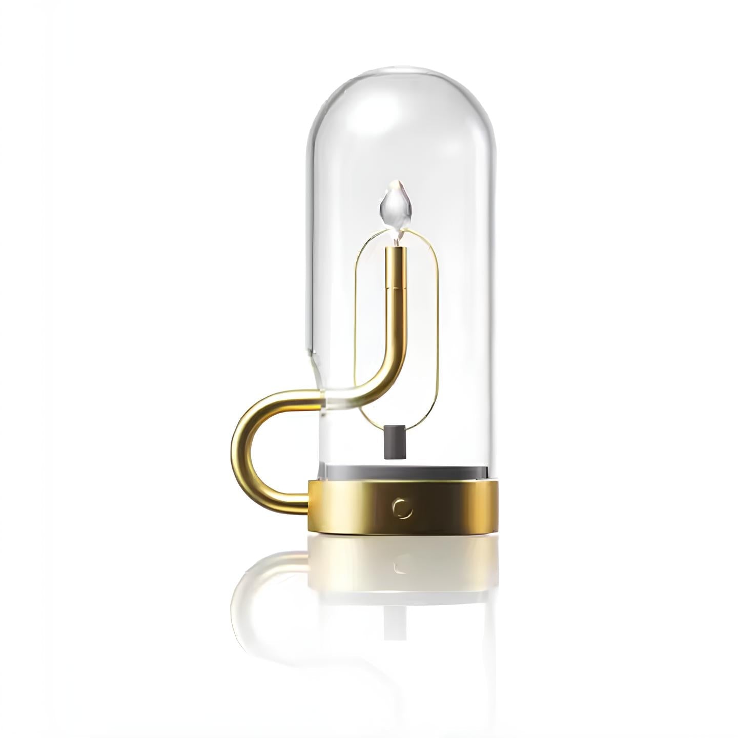 Glas LED Tischlampe mit Magnet Pendellicht