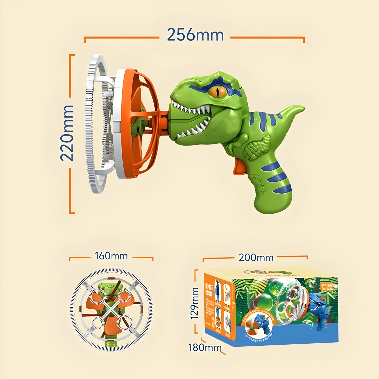 Seifenblasen Spielzeug Dinosaurier Blaster Kinder