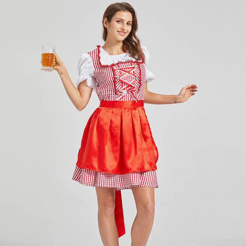 Damen Oktoberfest Dirndl Kleid 2025 | mit Dirndl Bluse