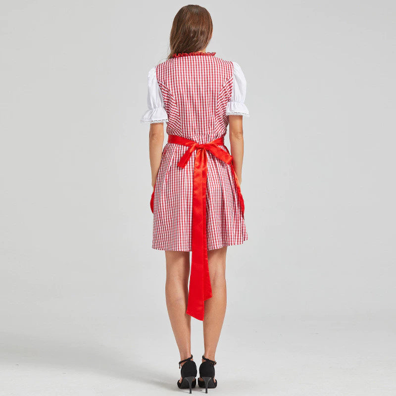 Damen Oktoberfest Dirndl Kleid 2025 | mit Dirndl Bluse