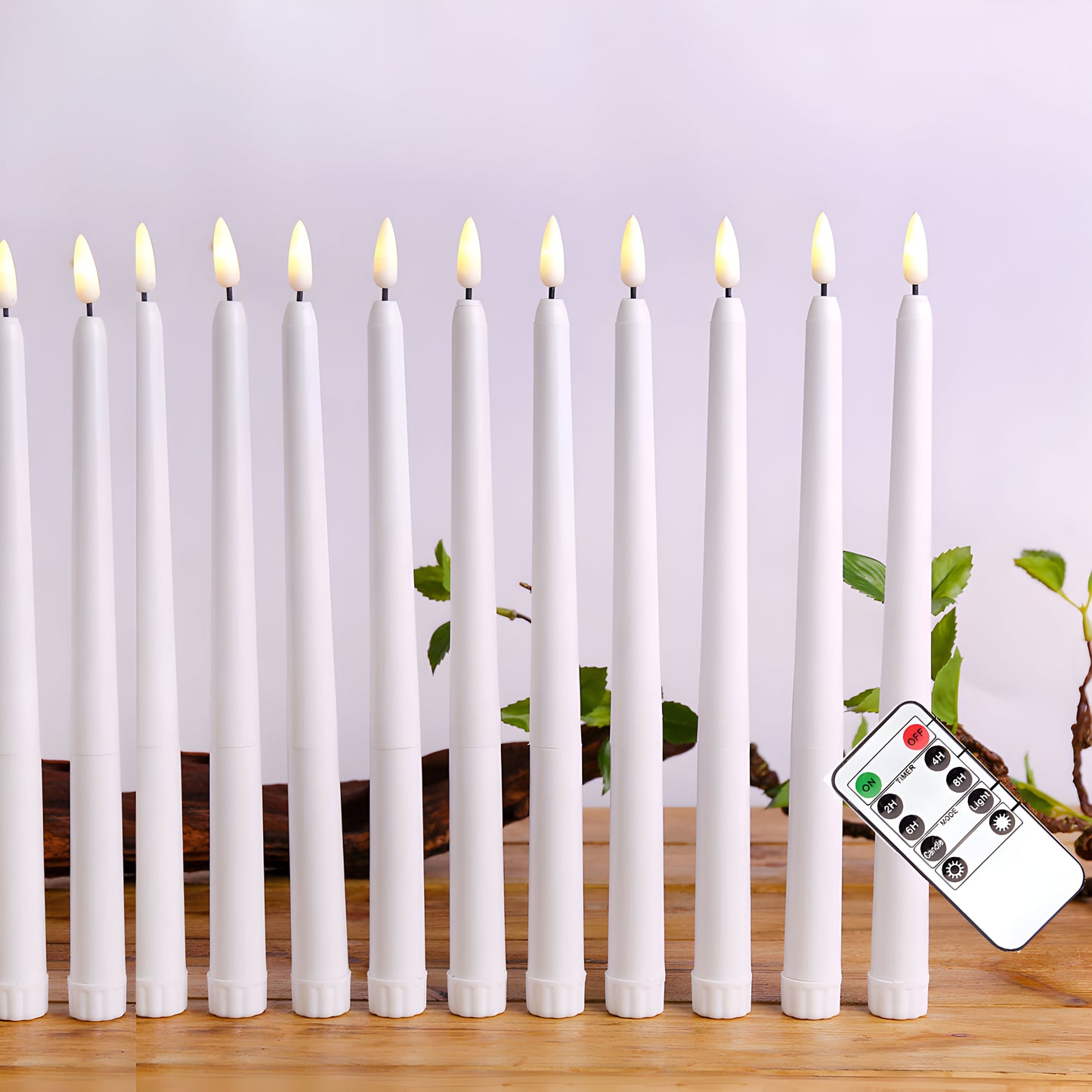 LED Stabkerzen mit Fernbedienung Set