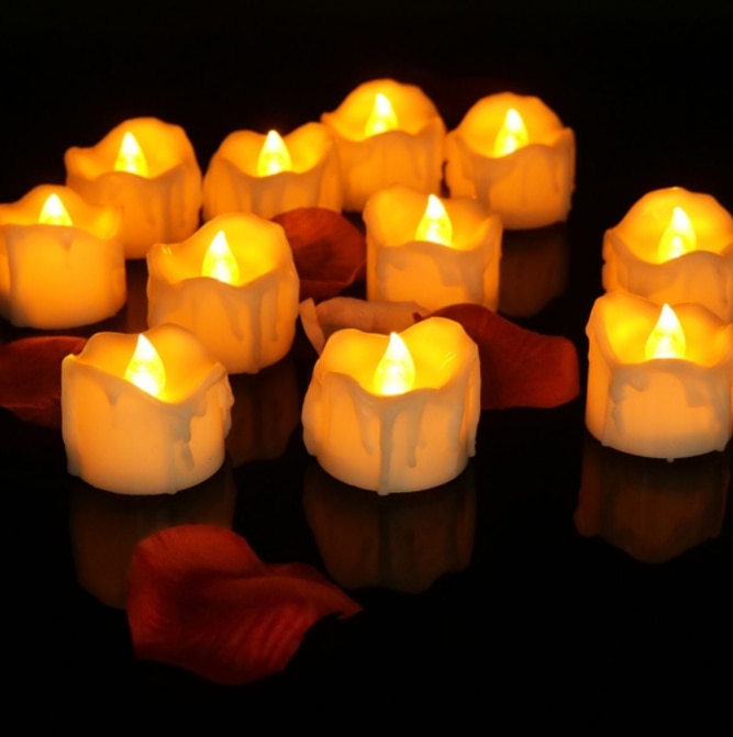 LED Kerzen Flammenlos Dekolicht