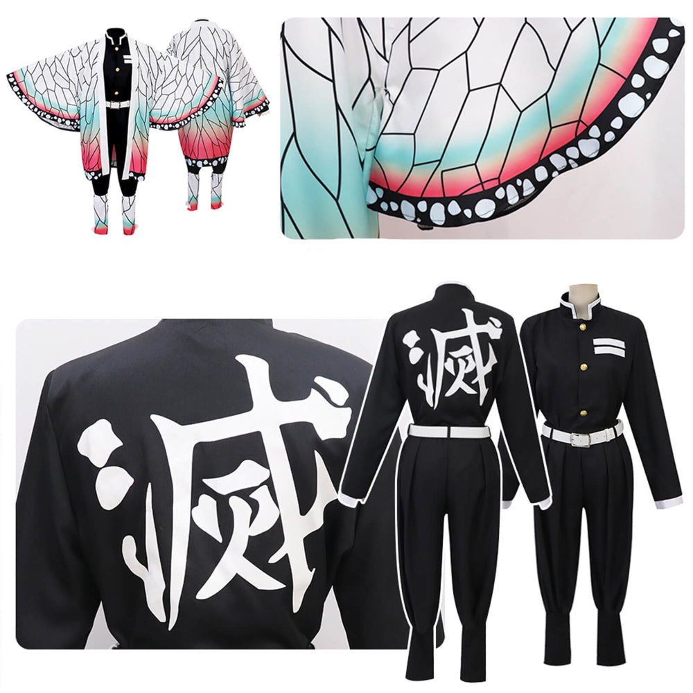 Kostüm Kinder Schmetterling Anime Kimono Cape Set Halloween Cosplay