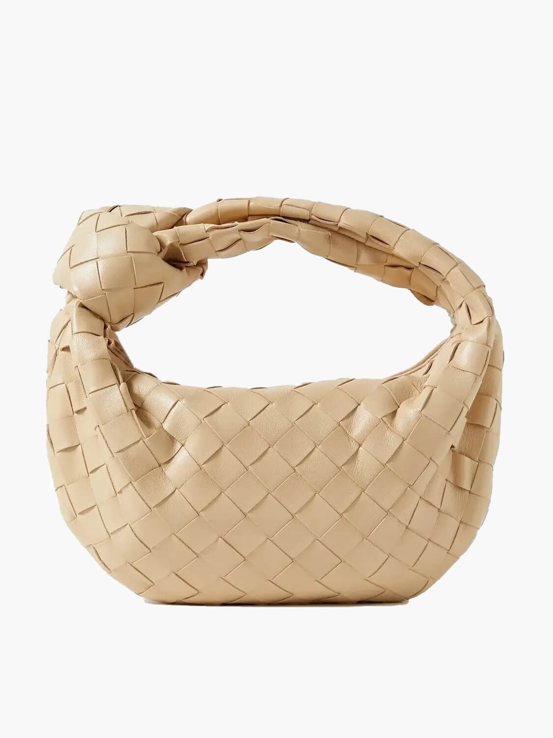 Handtasche Damen Geflochten Veganleder Schwarz
