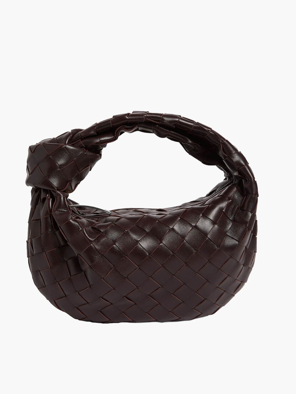 Handtasche Damen Geflochten Veganleder Schwarz