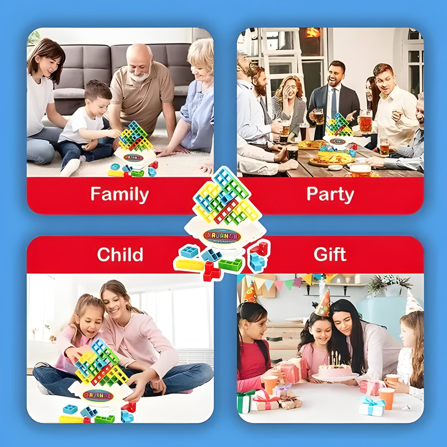 Spielzeug Bausteine Balance Turm Spiel