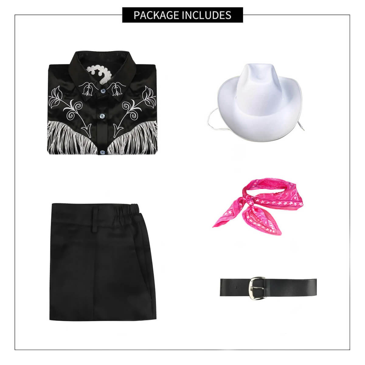 Halloween Western Paarkostüm Polyester Set