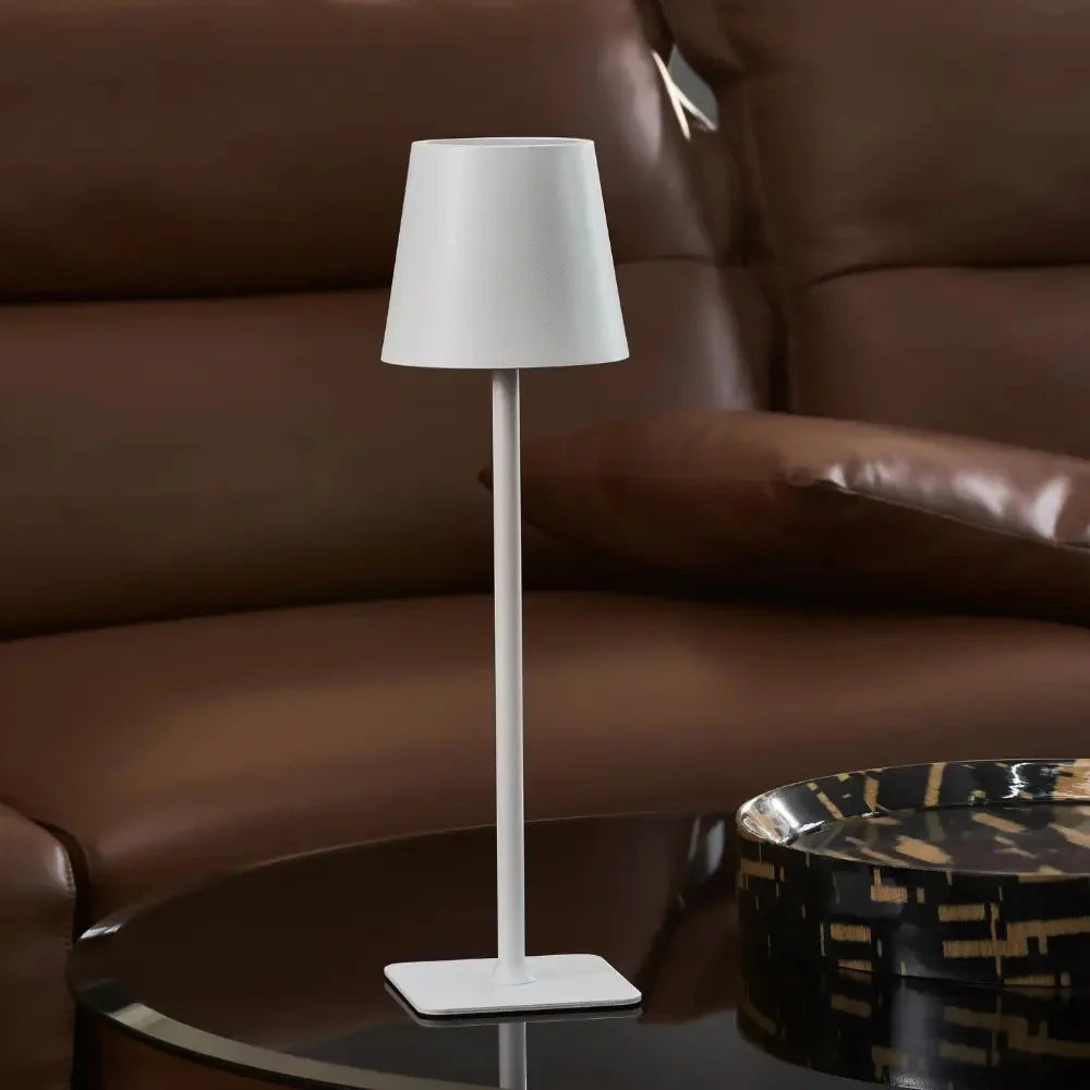 LED Tischlampe dimmbar Metall Akku modern