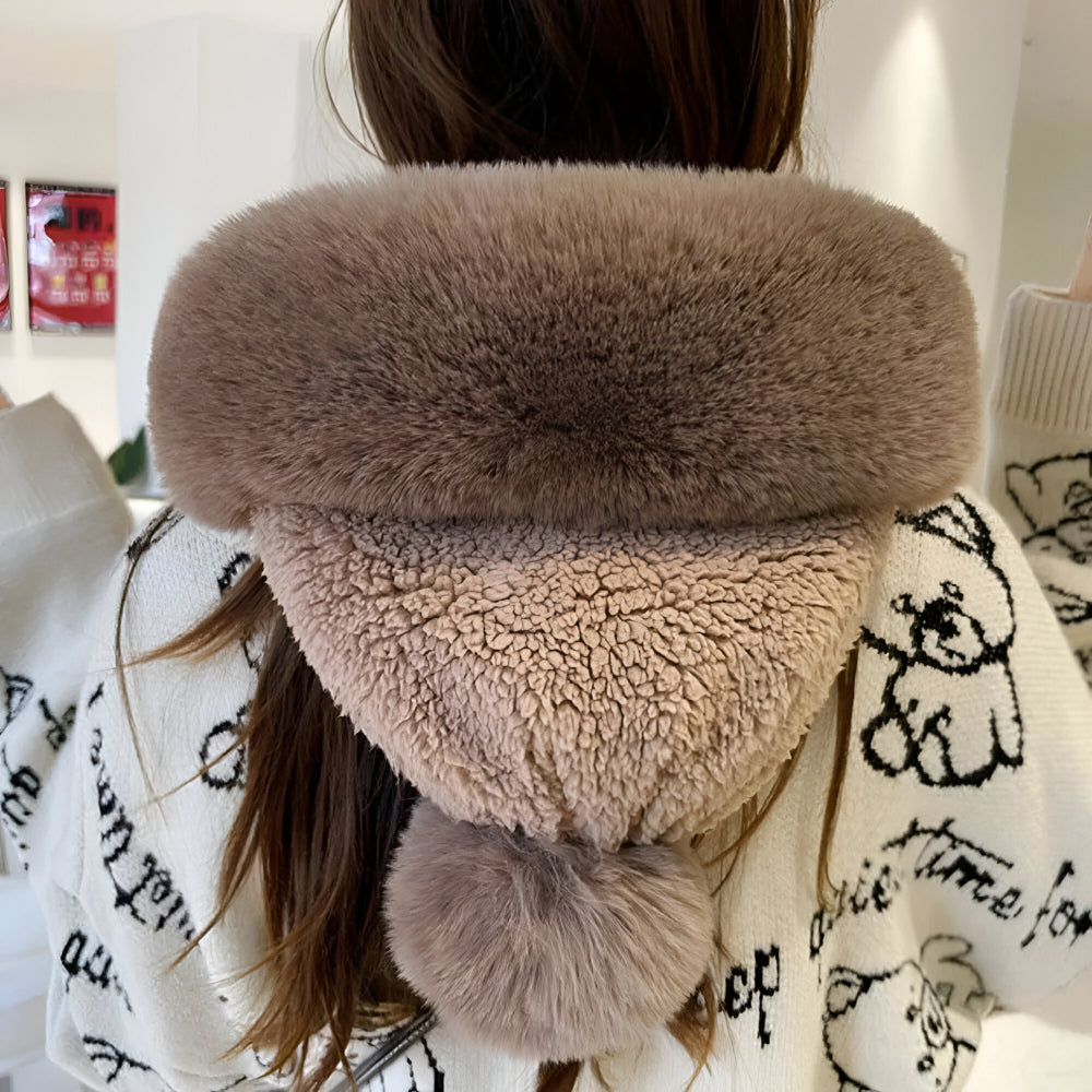 Wintermütze Fleece Warm Winddicht Schal Set