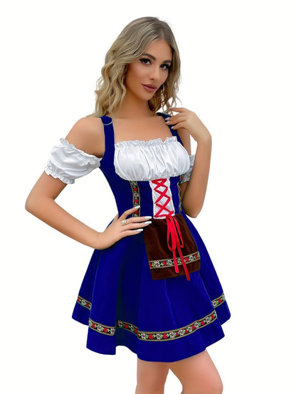 Damen Oktoberfest Outfit 2025 Kurz Ärmellos
