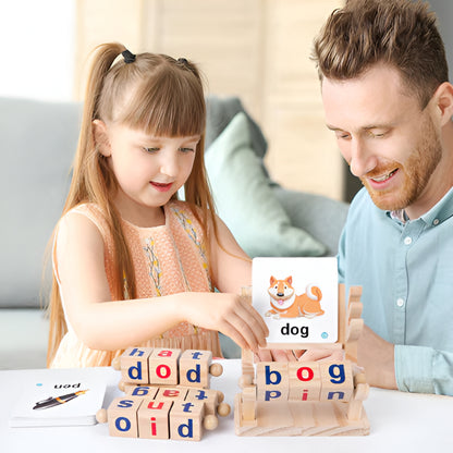 Lernspielzeug Holz Wortkarten für Kinder