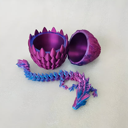 Deko Figur Kristall Drache mit Ei