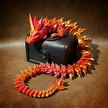 Deko Figur Kristall Drache mit Ei