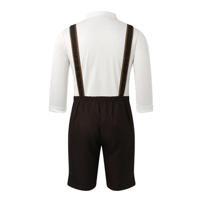 Herren Oktoberfest Trachten Outfit 2025 | Kurz Mit Hosenträger