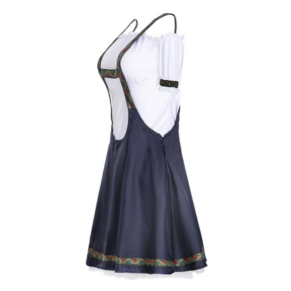 Damen Oktoberfest Dirndl Kleid Outfit | Kurz, Mini