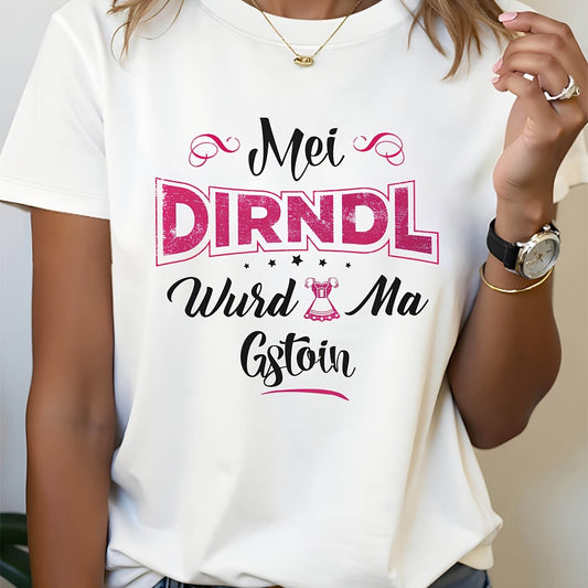 Damen Oktoberfest T-Shirt | Kurzarm Rundhals 2025