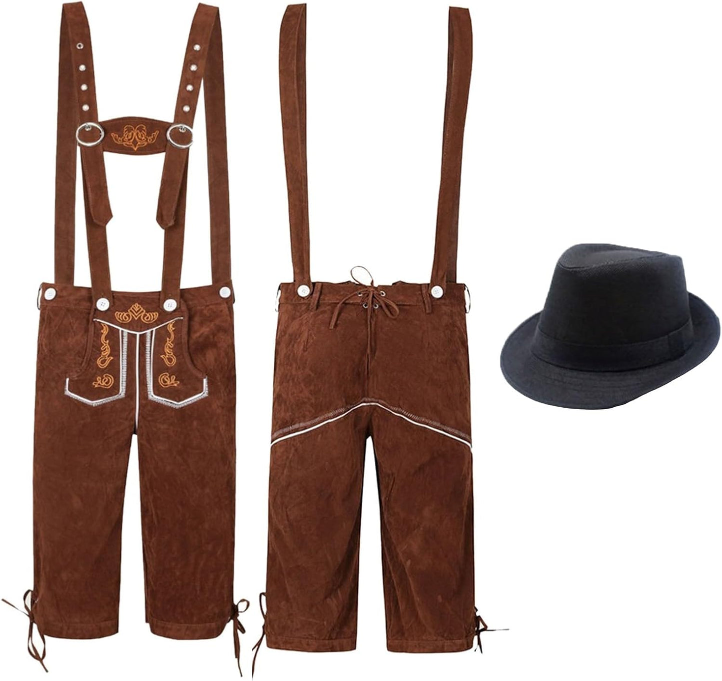 Herren Oktoberfest Trachten Outfit | Lederhose mit Hut