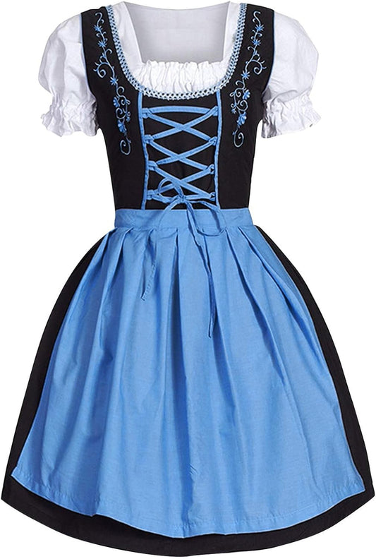 Damen Oktoberfest Dirndl Kleid Outfit | Mini