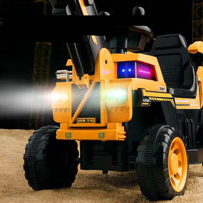 Kinder Elektrobagger Spielzeug 6V Sitzbagger mit Schaufel Licht