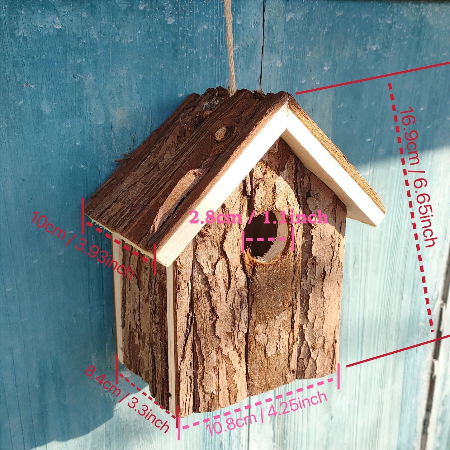 Vogelhaus Rustikales Holz Nistkasten Outdoor