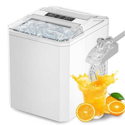 Eiswürfelmaschine Kompakt Schwarz für Küche & Büro