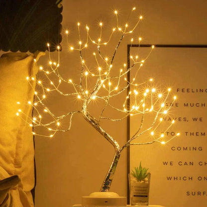 LED Baum Tischlampe warmweiß dimmbar Dekoleuchte