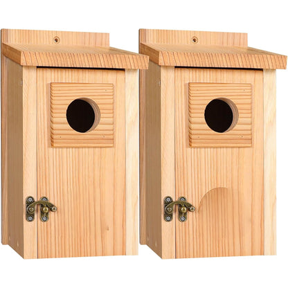 Vogelhaus Holz Wetterfest Nistkasten Außen
